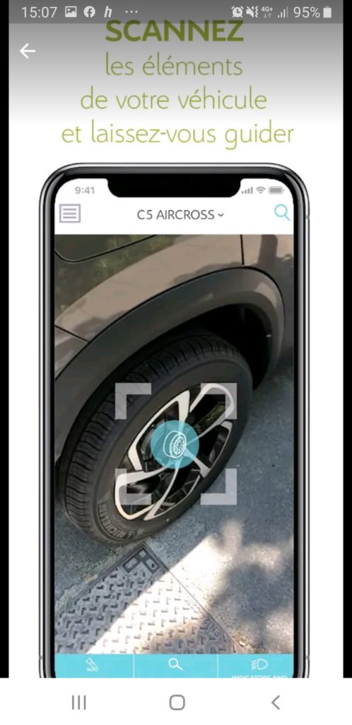 Screenshot de l'app Scan MyCar